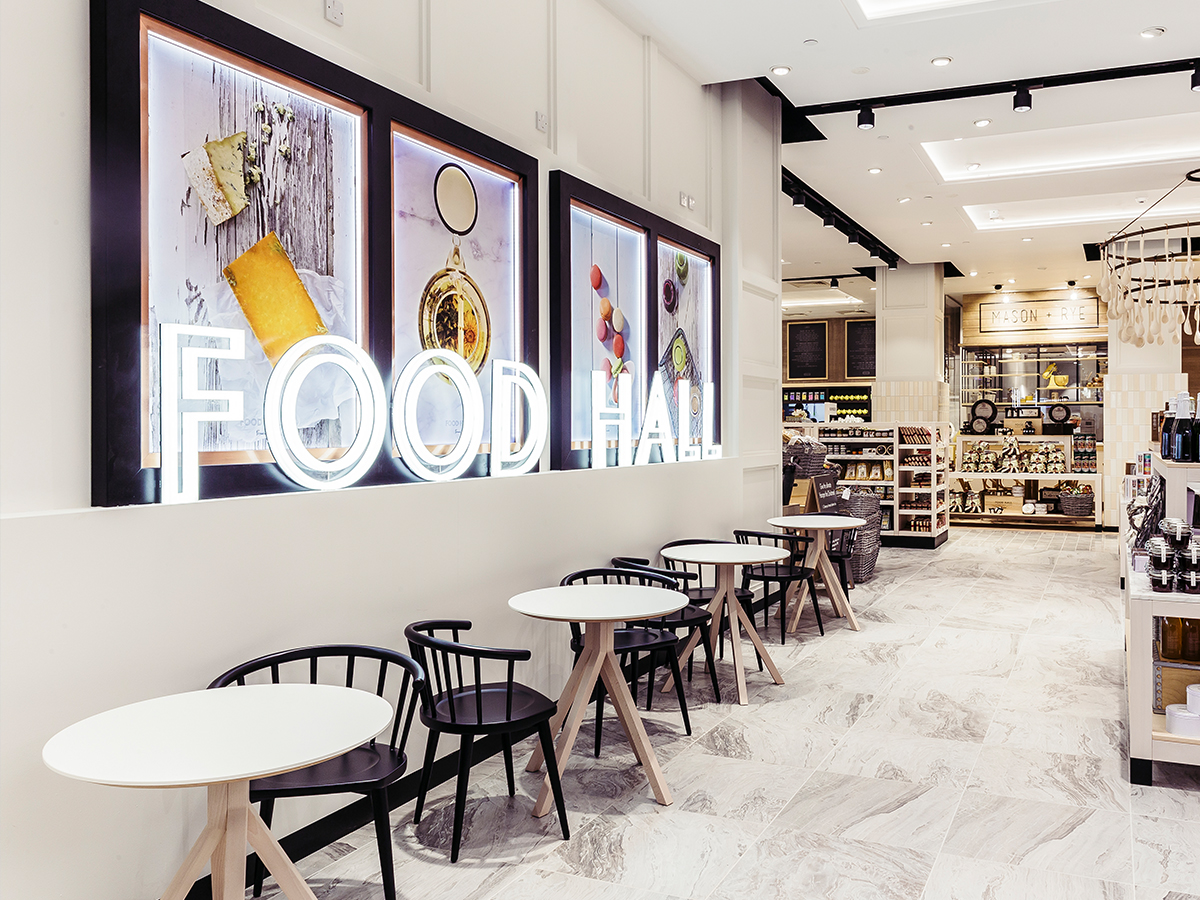 Fenwick Food Hall – Newcastle Fenwick Food Hall – Newcastle – Branding. Illuminated signage design.