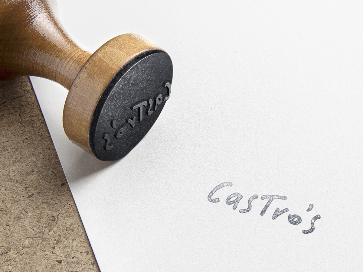 Café Castro – Locke de Santa Joana, Lisbon. Brand identity design for Café Castro – Locke de Santa Joana, Lisbon. Logo design. Cafe logo design.