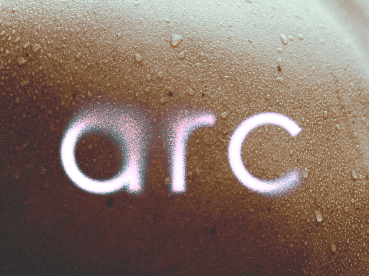 Brand identity design development for Arc Community – a hybrid social & wellness venue. Brand identity design development for Arc Community, communal contrast therapy club. Logo design.