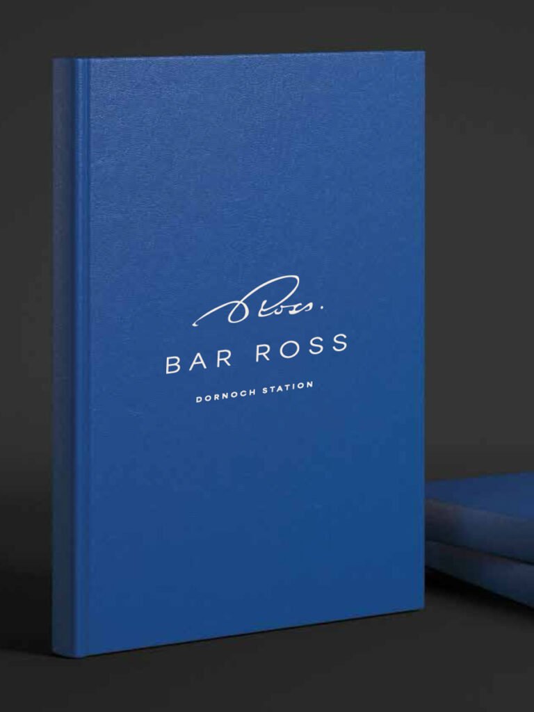 Bar Ross design development – Dornoch Station Bar brand design.