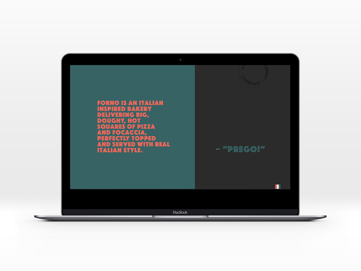 Forno Pizza Forno Pizza Takeaway – Branding and Design. Presentation design.