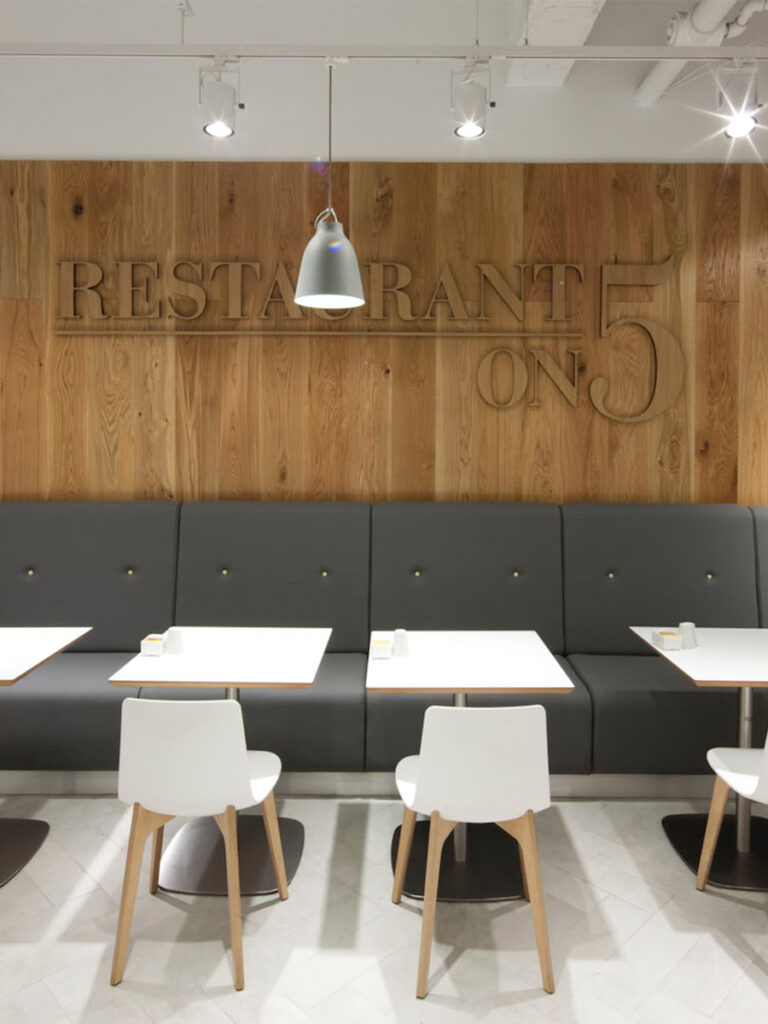 Restaurant on 5 – Debenhams Restaurant on 5 – Debenhams. Environmental graphics design.